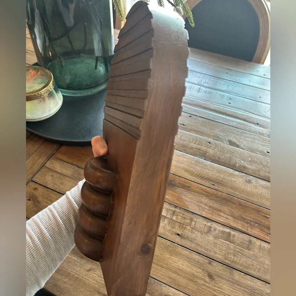 West Elm x Diego Olivero Geo Series Carved Wood Decor